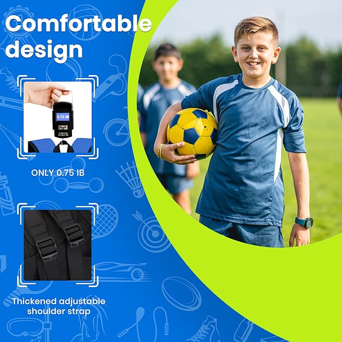 Youth Soccer Bag-Soccer Backpack&Backpack for Football Basketball,with Ball Compartment Separate Cleat Package