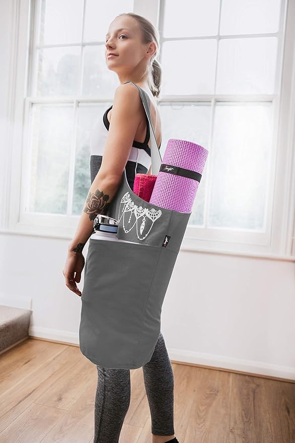 Zenifit Yoga Mat Bag – Versatile Yoga Bag with Mat Straps & Storage Pockets, Holds Yoga & Pilates Mats, Lightweight & Durable