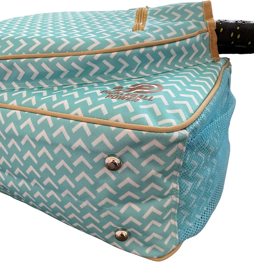 Pickleball - "Inspired" - Designer Women's Premium Side-Pocket Duffle Bag | Made Exclusively For Pickleball! | Includes a "Fitted" Paddle Case Designed To Store And Protect Your Paddles.