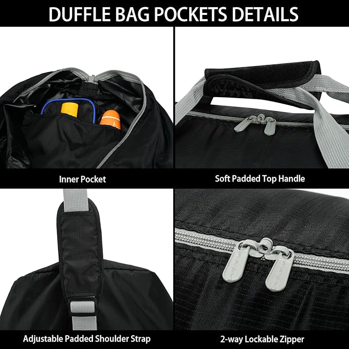 2 Packs Extra Large Duffel Bag 32.5 inch 105L Travel Duffel Bag lightweight Luggage Bag