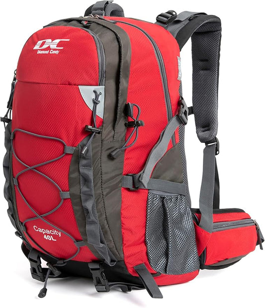 Diamond Candy Waterproof Hiking Backpack for Men and Women, Lightweight Day Pack for Travel Camping | Waterproof, Lightweight, for Travel Camping