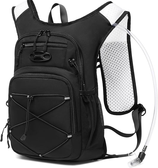 Wotony Lightweight Hydration Backpack with 2LOR 3LWater Bladder for Cycling Hiking Rave - Water Daypack for Men Women