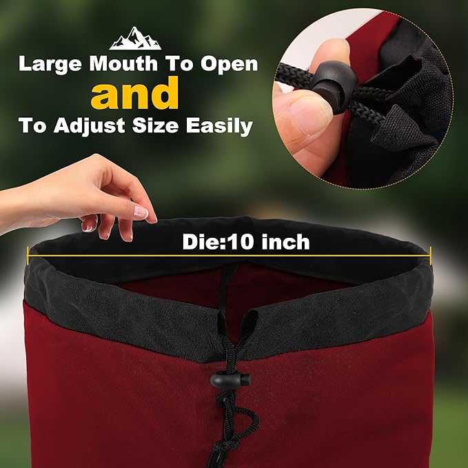 1 Pack 900D 48 Inch Camp Chair Bag Replacement with Shoulder Strap for Camp Folding Chair Fishing Outdoor Storage Backpack(48 * 16.5 * 10.2Inch (Red, XL)