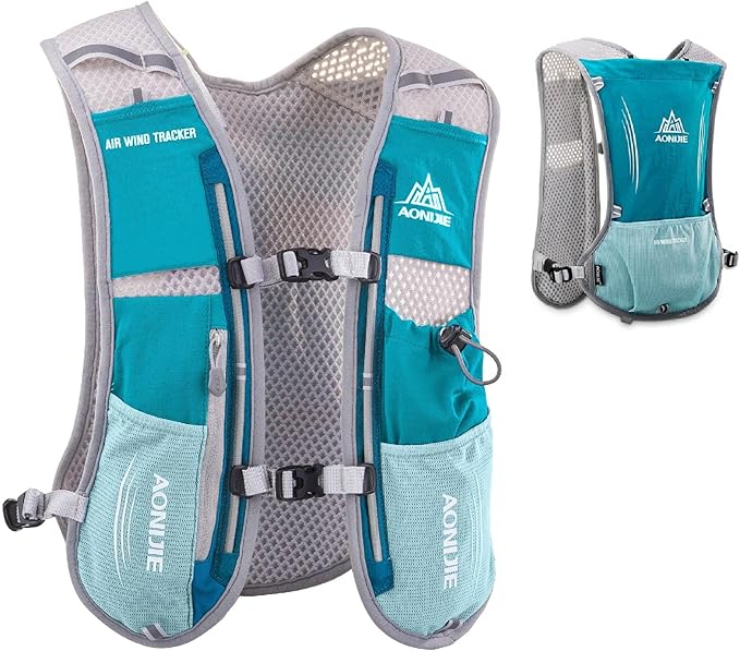 YAPJEB Running Hydration Vest Lightweight Water Pack for Men Women 5L 5.5L Backpack for Marathon Trail Race Hiking Cycling Camping Jogging