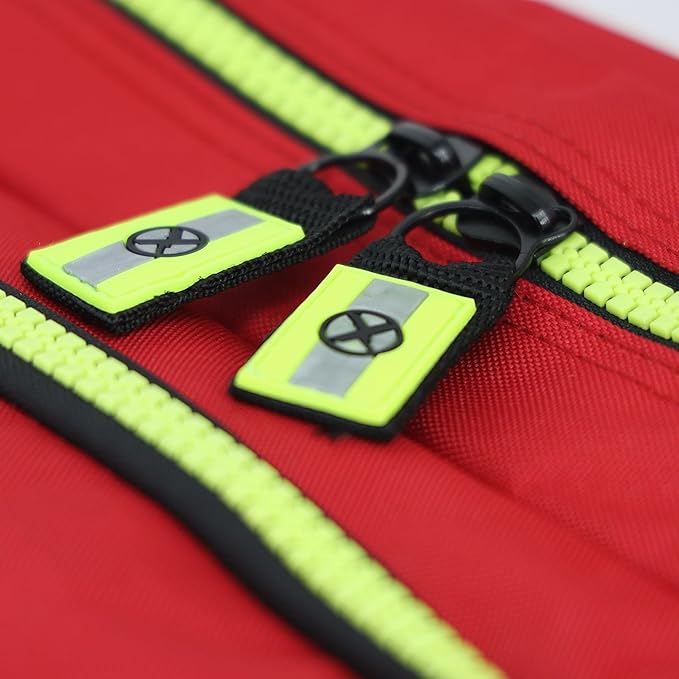 Lightning X Value Firefighter Turnout Gear Bag w/Maltese Cross and Custom Embroidered Name - RED