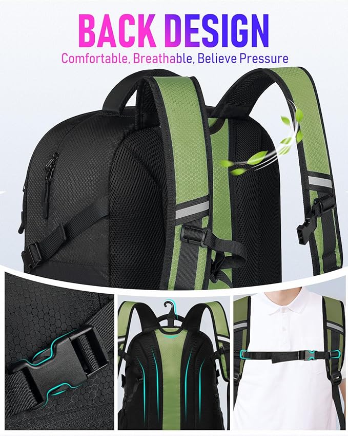 Basketball Bag Backpack with Ball Holder Shoes Compartment, Large Basketball Accessories Sports Bag