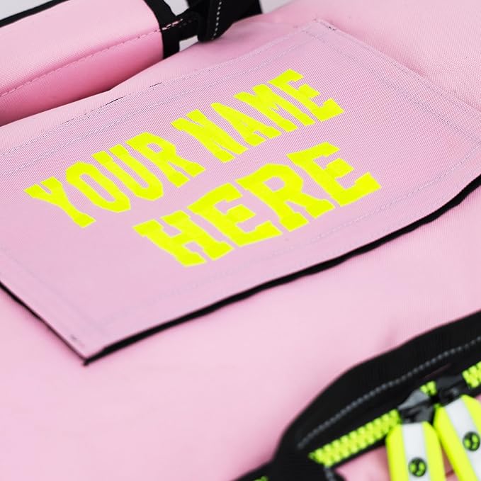 Lightning X Value Firefighter Turnout Gear Bag w/Maltese Cross and Custom Embroidered Name - PINK