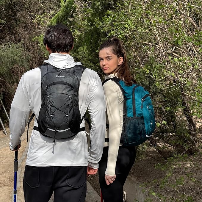 BiYiYun 15L Small Hiking Backpack Lightweight Hydration Backpack for Men Women, Warterproof Hiking Daypack for Travel Cycling