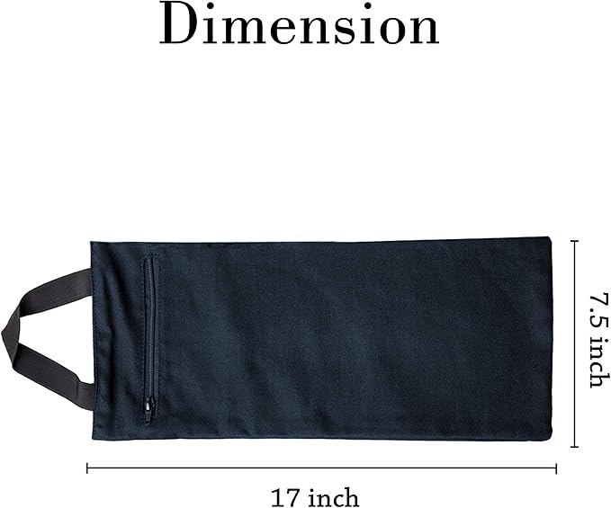 Yoga Sand Bag - Cotton Unfilled for Yoga Weights and Resistance Training, Size- 7.5" X 17"