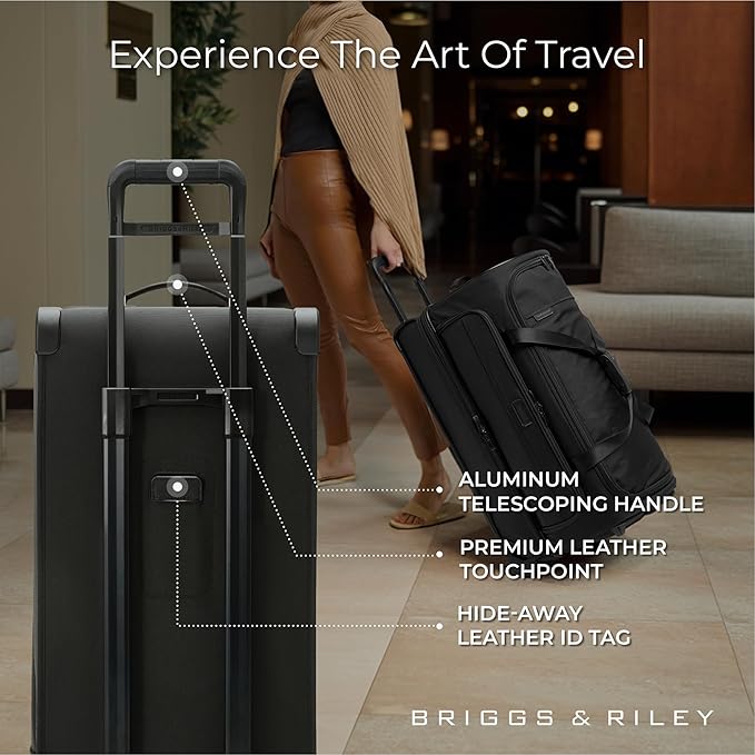 Briggs & Riley Travel Duffel Bag - Weekender & Overnight Luggage for Women & Men, Softside Bag