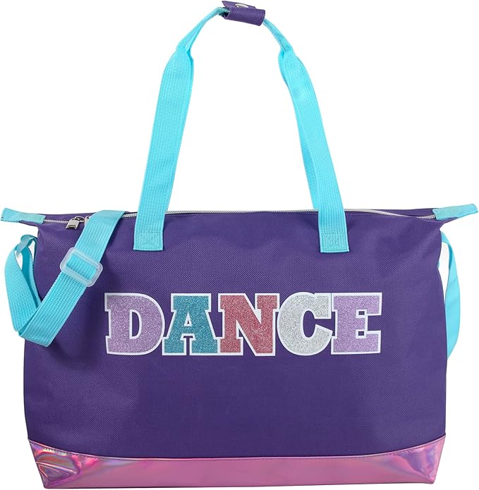 Garment Dance Shoulder Bags for Girls, Teen Dancers, Costumes, Boys | Holographic Glitter Dance Bag for Kids