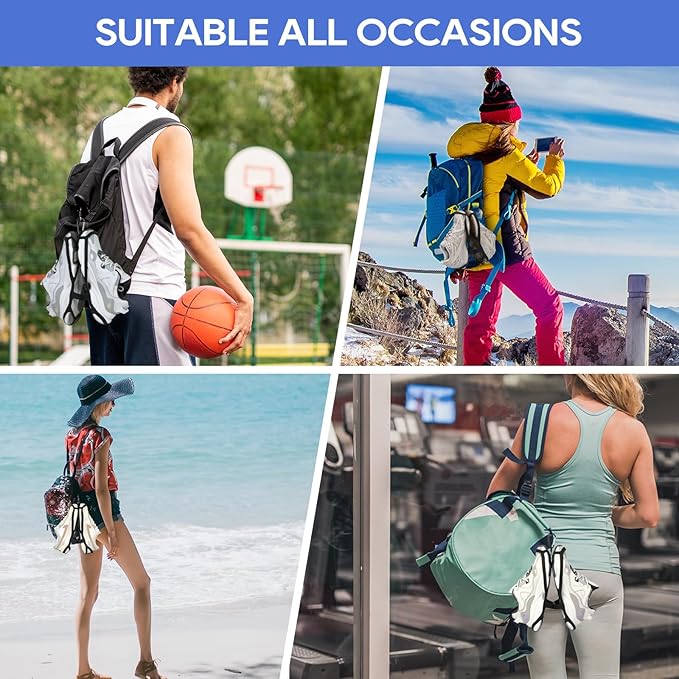 Footwear Clip Sports and Outdoor Climbing Trip,Footwear Clip Sports Accessory,Hang Extra Shoes Cleats Boots or Gear on Your Bag