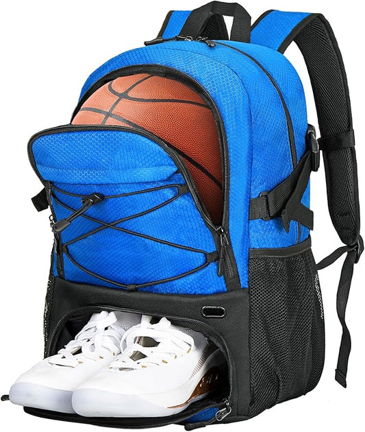 Goloni Basketball Bag,Large Sports Bag with with Separate Ball & Shoe Compartments,Gym Bag for Basketball,Soccer,Volleyball