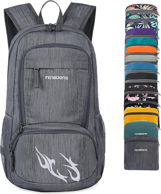 FENGDONG 35L Lightweight Foldable Waterproof Packable Travel Small Hiking Backpack Daypack for men women