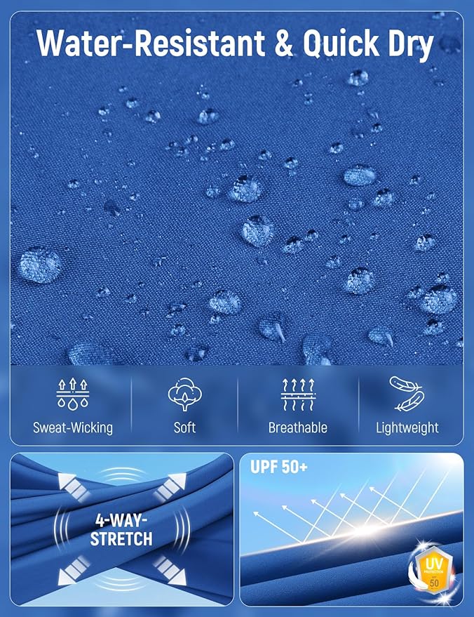 baleaf Women's Hiking Pants Quick Dry Lightweight Water Resistant Elastic Waist Cargo Pants for All Seasons