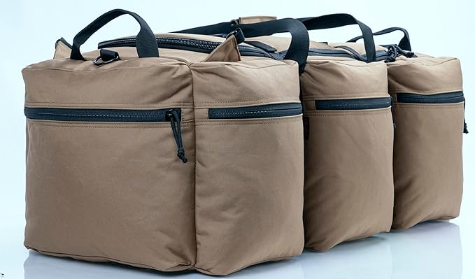 100L Large Military Duffle Bag Deployment Duffel Bag Sports Equipment Travel Luggage Bag with Detachable Backpack Straps…