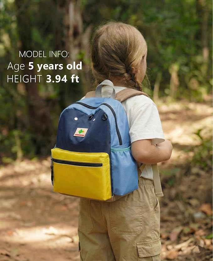 atgark Kids Backpacks, Unisex, Multicolored, Medium, 13" H, 1L, Nylon, Modern, Cartoon, 3-5 Years, Elementary School, Travel, School