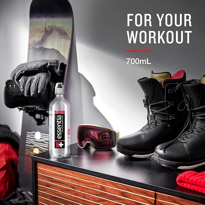 Essentia Water LLC, Ionized Alkaline Bottled Water; 99.9% Pure, Infused with Electrolytes, 9.5 pH or Higher with a Clean, Smooth Taste, 23.67 Fl Oz (Pack of 24)