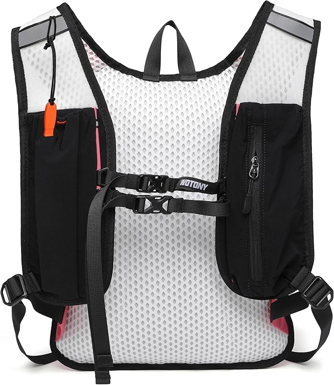 Wotony Lightweight Hydration Backpack with 2LOR 3LWater Bladder for Cycling Hiking Rave - Water Daypack for Men Women