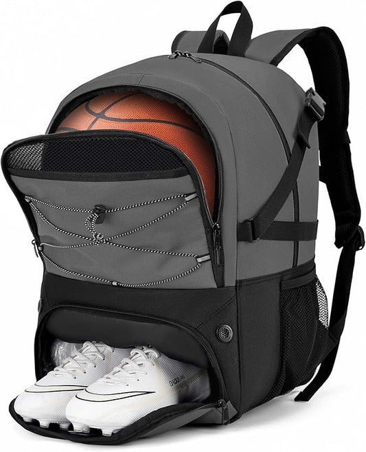 Basketball Backpack Large Sports Bag for Men&Youth,Gym Bag with Separate Ball & Shoes Compartment,Travel Bag for Basketball,Soccer,Volleyball