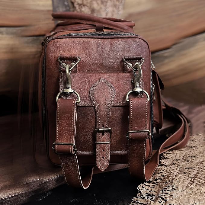 Leather Handmade Vintage Travel Luggage 32 Inch Leather Duffle Bag for Men and Women Gym Sports Bags Weekender Travel Overnight Carry On Duffel Bag Gift For Men (34 inch)