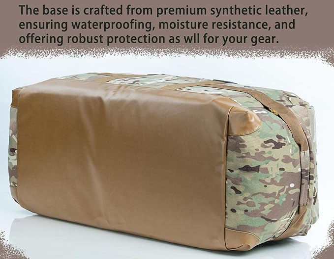 Backferry Large Military Duffle Bag Backpack Tactical Field Gear Equipment Duffel Bag Army Deployment Bag 85L