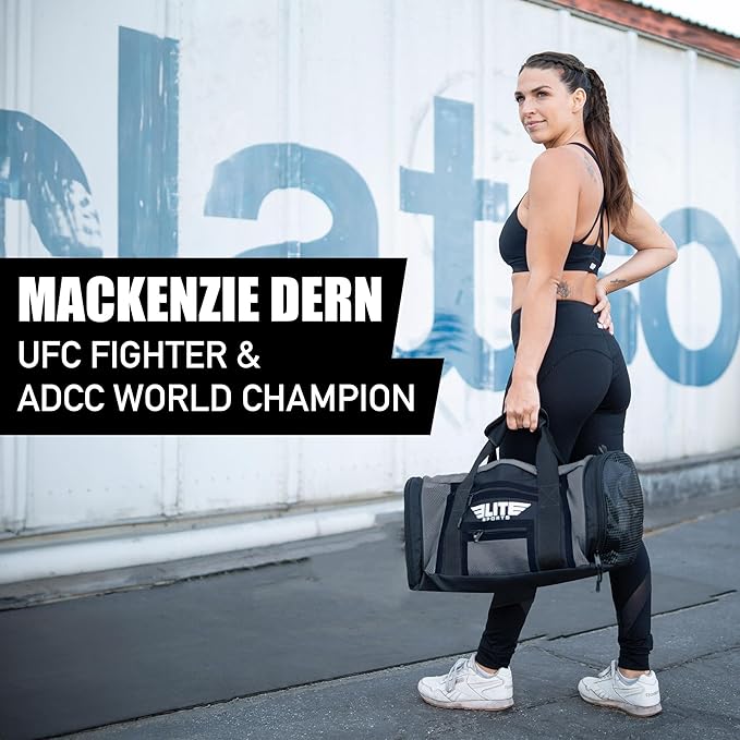 Elite Sports Boxing Gym Duffle Bag for MMA, BJJ, Jiu Jitsu gear,Duffel Athletic Gym Boxing Bag