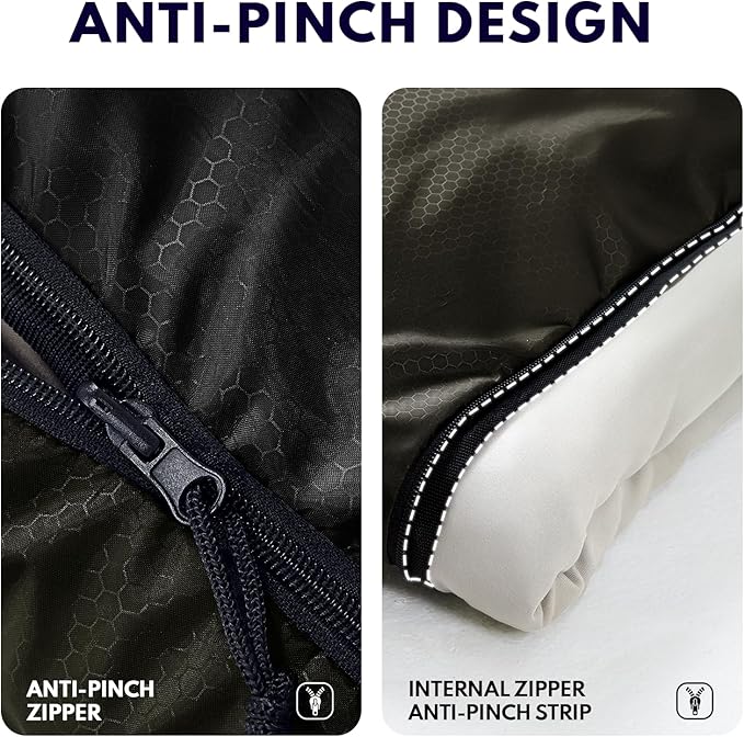 XXL Winter Sleeping Bags for Adults Cold Weather,Camping Sleeping Bag for Kids with Compression Sack,4 Season Camping Essentials Gear for Hiking,Traveling,Outdoor,Backpacking,Climbing