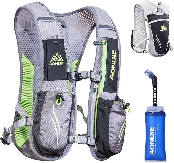 Azarxis Running Water Bottles Flask BPA Free Leakproof Hydration Vest Packs Waist Belt Replacement for Triathlon Marathon Hiking Cycling Climbing Runner