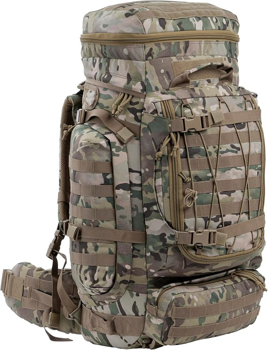 XMILPAX Large Military Backpack Army Rucksack Tactical MOLLE Pack for Camping Backpacking Hunting Bushcraft Adventure 70L…
