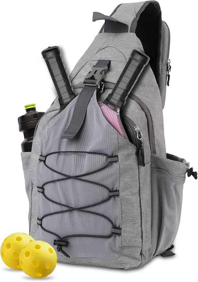 Bag, Crossbody Sling Backpack for Women and Men, Paddle Sports Sling Bag with Large Capacity, Safety Pocket and Fence Hook, Fits 2 Paddles, Gifts for Lovers