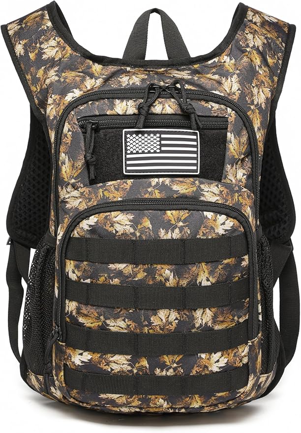 wotony Hydration Backpack with Water Bladder for Hiking Tactical Hydration Pack for Men Women Molle Water Backpack for Hiking