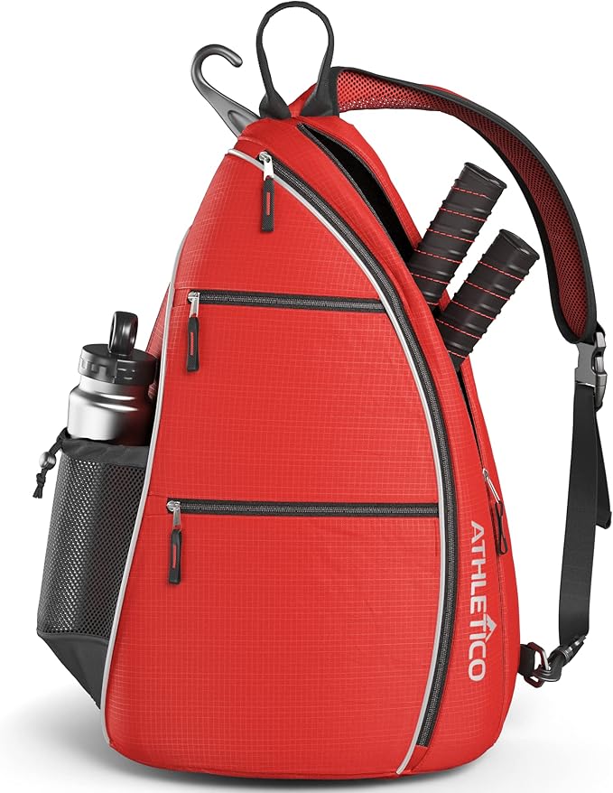 Athletico Sling Bag - Crossbody Backpack for Pickleball, Tennis, Racketball, and Travel for Men and Women