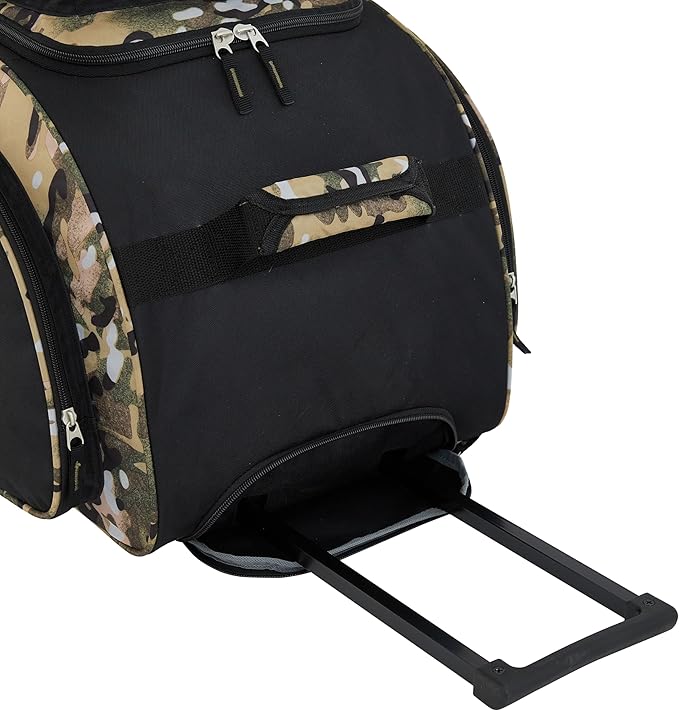 Travelers Club Xpedition 30 Inch Multi-Pocket Upright Rolling Duffel Bag