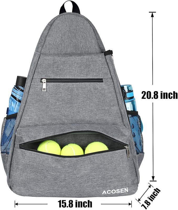 ACOSEN Tennis Bag Tennis Backpack - Large Tennis Bags for Women and Men to Hold Tennis Racket,Pickleball Paddles, Badminton Racquet, Squash Racquet,Balls and Other Accessories