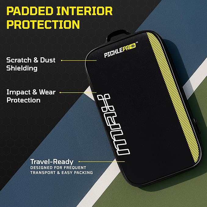 Professional Pickleball Paddle Bag – Premium Oxford Cloth Pickleball Bag for Men & Women –Weather-Resistant, Holds up to 3 Paddles with Padded Interior