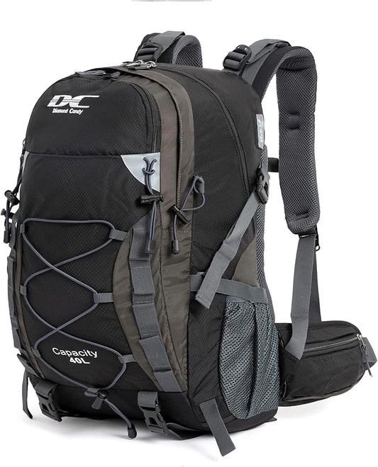 Diamond Candy Waterproof Hiking Backpack for Men and Women, Lightweight Day Pack for Travel Camping | Waterproof, Lightweight, for Travel Camping