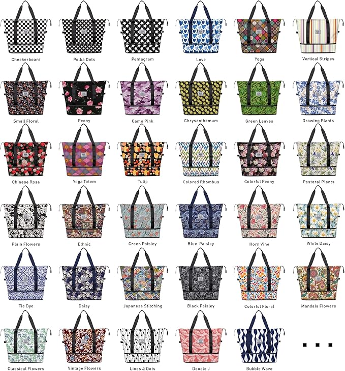 NPBAG Women Travel Duffel, Multi Functional Large Expandable Weekender Carry-on Tote, Gym Workout Overnight Bag, Mommy Hospital Bag for Labor and Delivery