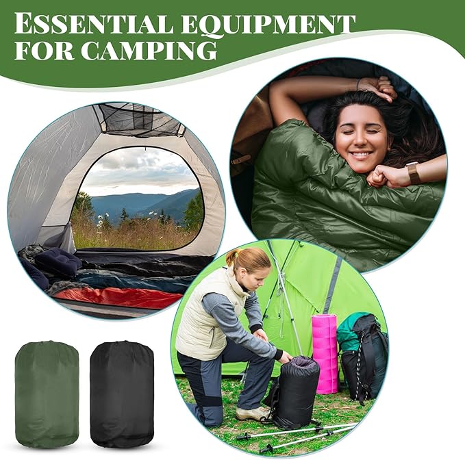 Tudomro 16 Pack Winter Camping Sleeping Bags Bulk for Homeless Adults Cold Weather Lightweight Waterproof Compact Backpacking Sleeping Bag Gifts for Travel Hiking Christmas