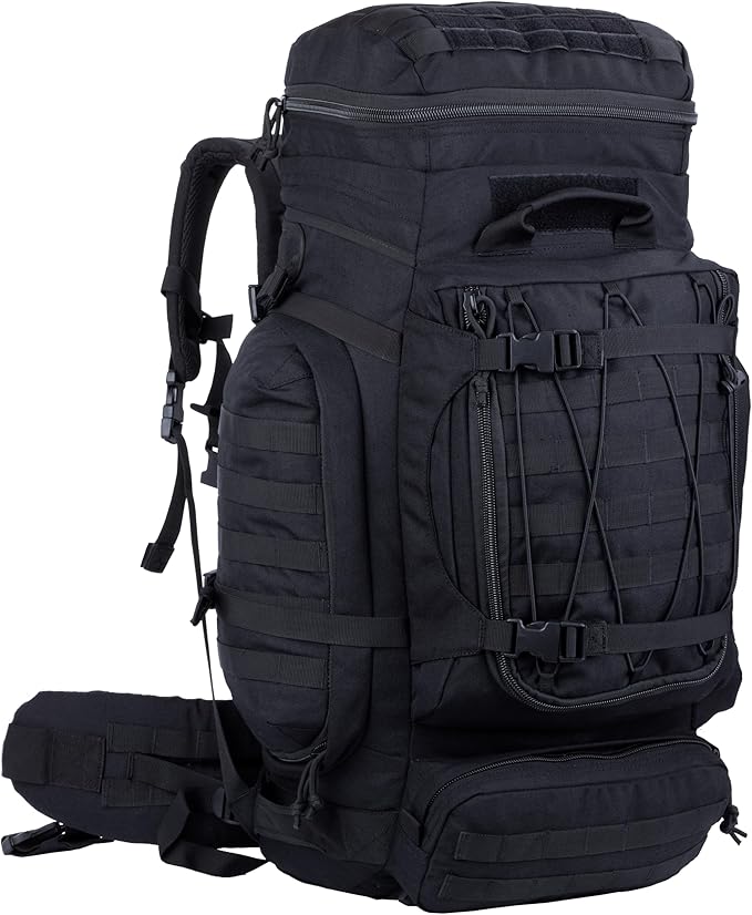 XMILPAX Large Military Backpack Army Rucksack Tactical MOLLE Pack for Camping Backpacking Hunting Bushcraft Adventure 70L…
