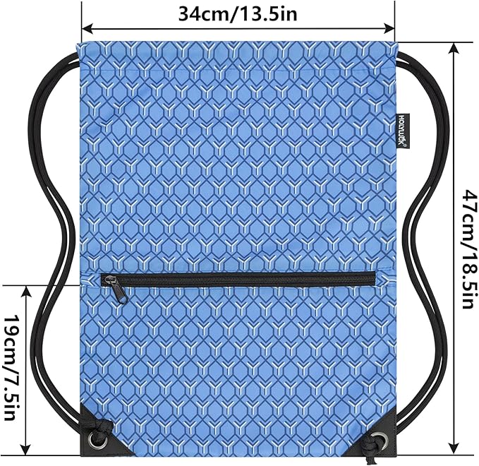 HOLYLUCK Drawstring Backpack Bag Sport Gym Sackpack