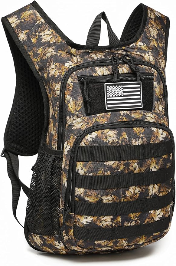 wotony Hydration Backpack with Water Bladder for Hiking Tactical Hydration Pack for Men Women Molle Water Backpack for Hiking