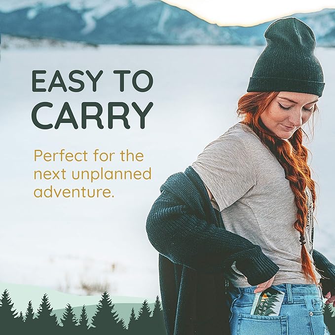 Venture Wipes Tea Tree Oil Body Wipes - Adventure Wipes for Adults - Biodegradable Cleansing With Aloe and Vitamin E - Camping Essentials - Individually Wrapped - 25 Count Bag