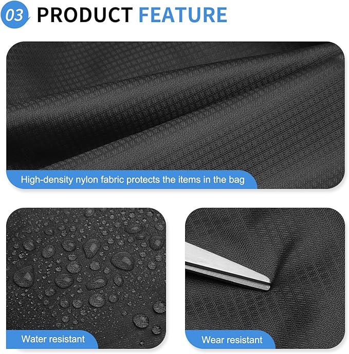 Hiking Backpack, 20L Packable Daypack for Men Women, Nylon with Adjustable Straps, Lightweight Waterproof Outdoor Camping Travel, Black