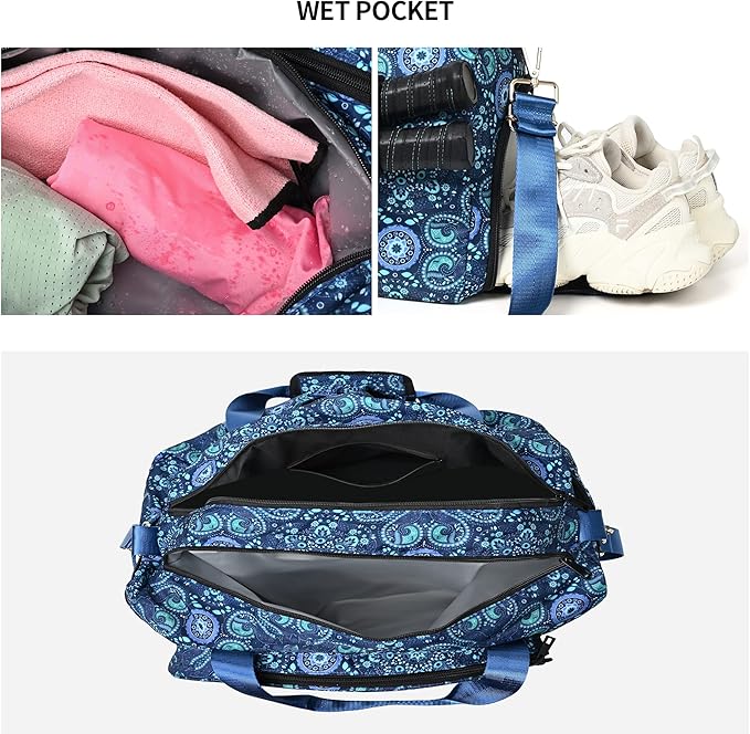 Boulder Bee Pickleball Bags, Premium Pickleball Tote Bag for Girls, Women’s Hand/Shoulder Gym Bag w Water Bottle Holder, with Pickleball Racquet/Paddle Holder