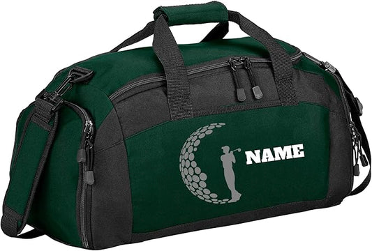 Personalized Sports Duffle Bag with Shoe Compartment (Golf, Hunter)