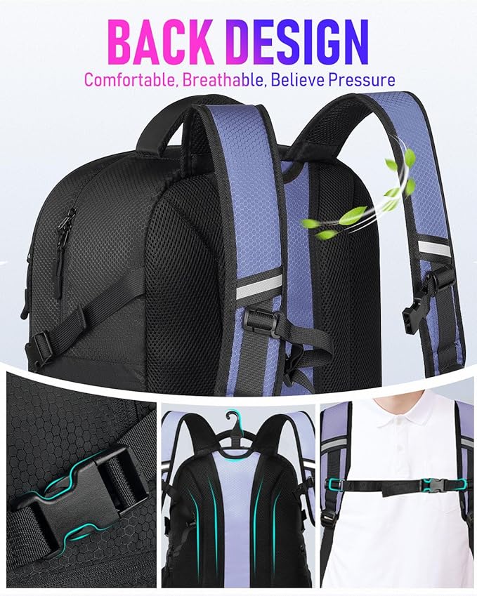 Basketball Bag Backpack with Ball Holder Shoes Compartment, Large Basketball Accessories Sports Bag