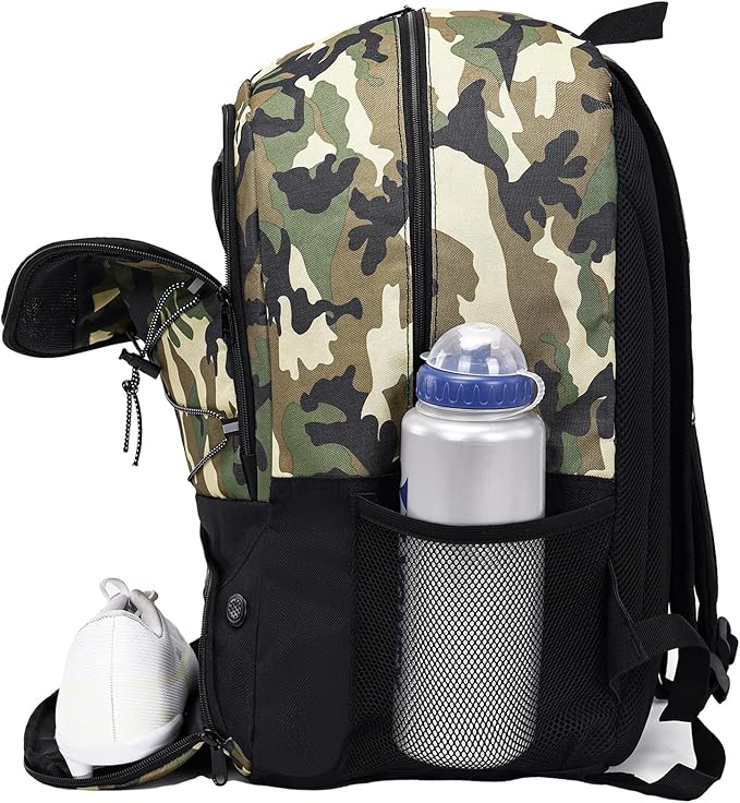 Youth Soccer Bag-Soccer Backpack&Backpack for Football Basketball,with Ball Compartment Separate Cleat Package