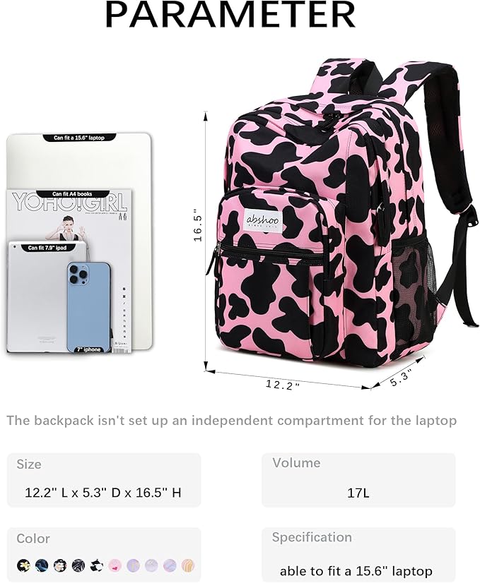 abshoo Classical Basic Travel Backpack For School Water Resistant Bookbag | For School, For School