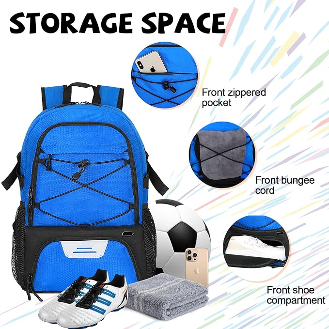 Goloni Basketball Bag,Large Sports Bag with with Separate Ball & Shoe Compartments,Gym Bag for Basketball,Soccer,Volleyball